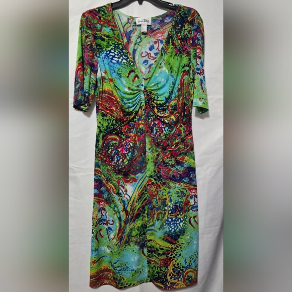 Joseph Vibrant Multicolor Midi Dress - Picture 1 of 3
